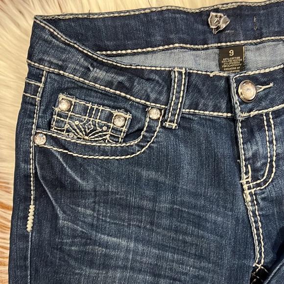 Cowboys, rhinestone western bootcut jeans - Picture 2 of 5